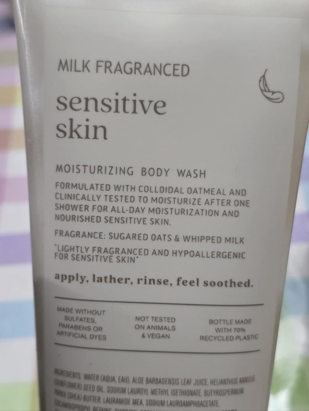 Bath & Body Works Milk Fragranced Sensitive Skin 3pc Body Care Set NEW